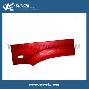 Tylny element przedniego błotnika prawy czerwony WG1642230108 Model HOWO 10